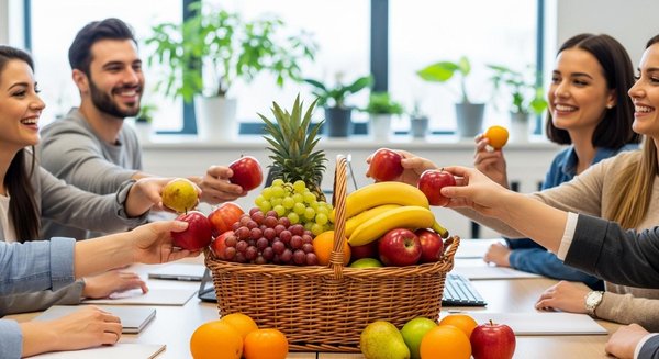 La livraison de panier de fruits au travail : une pause saine et gourmande chaque semaine